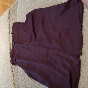 Vera Wang Sleeveless Button Down Blouse, Purple, L